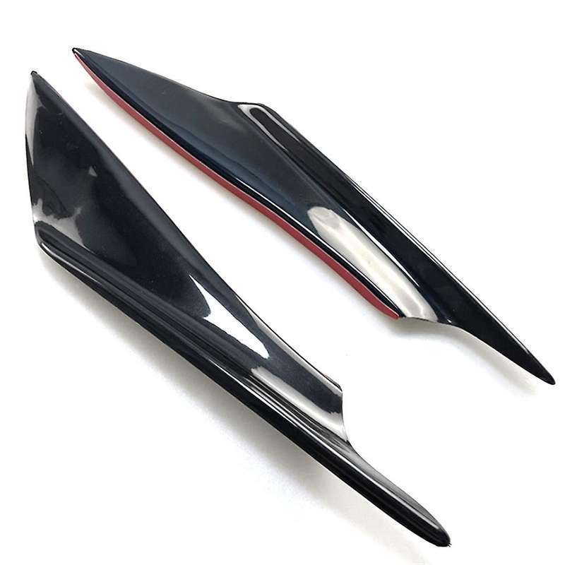 Universal Car Front Bumper Lip Splitter,car Exterior 4-pack Soft Fins Combat Wind Saber Auto Air Sp