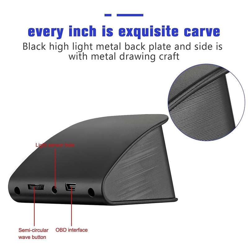 Universal Car HUD Head Up Display Digital GPS Speedometer with Speedup Test Overspeed Alarm for with
