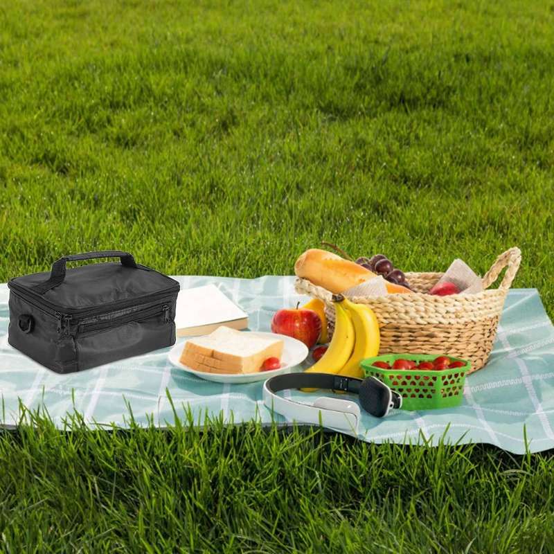 Universal Car Front Trunk Cooler Organizer Folding Picnic Bag Insulated Zipper Trunk Heating Bag for