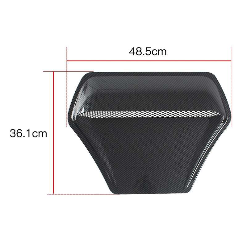 Universal Car Hood Engine Air Outlet Vent Cover Trim Air Flow Intake Cover Decorative Hood Scoop Ven