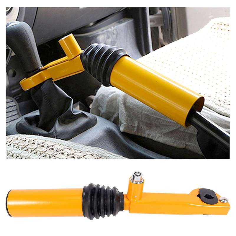 Universal Car Handbrake Shift Lock Stainless Steel Anti-Theft Strong Security Truck SUV Trailer Lock
