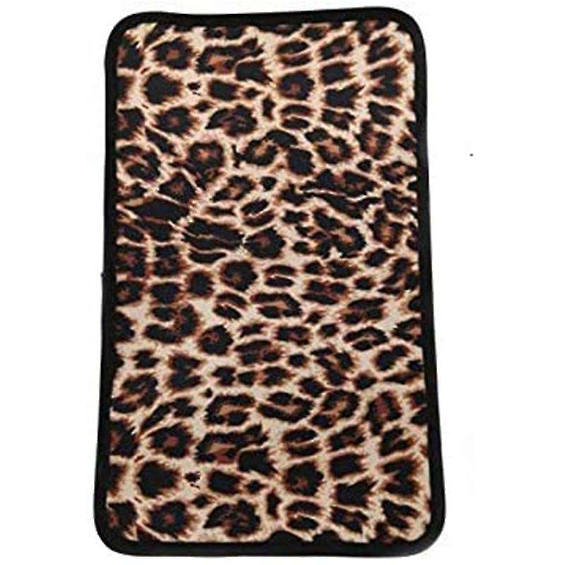 Universal Car Leopard Console Armrest Pad Cover for Protect Car Armrest Decoration Cover