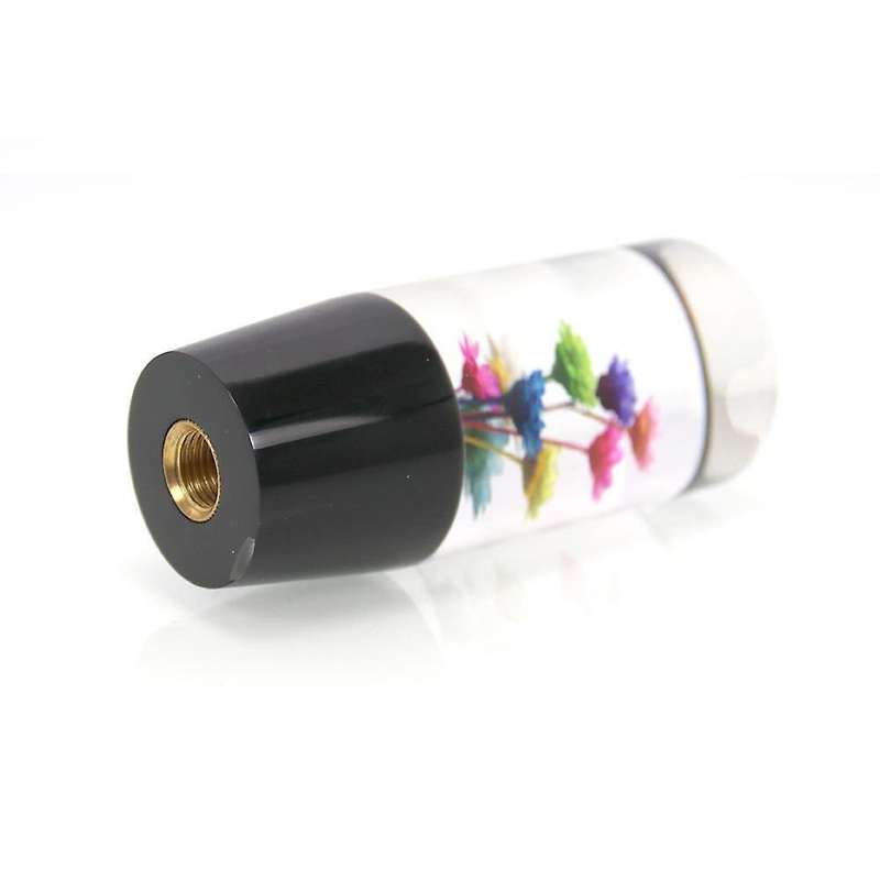 Universal Car Manual Shift Knob 4 Inch Acrylic Transparent Flowers Shift Lever Head for