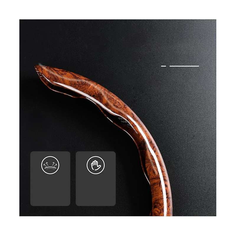 Universal Car Mahogany Steering Wheel Cover Interior Modified Sandalwood Steering Wheel Protector C