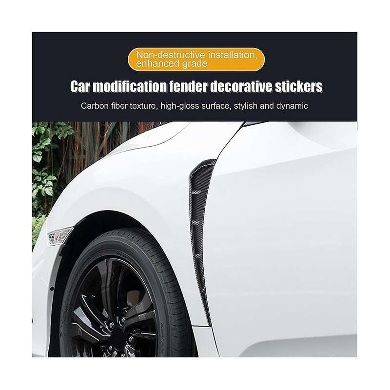 Universal Car Mudguard Side Vent Decorative Stickers, Air Flow Intake Hole Grille Accessories ,abs