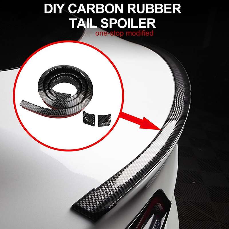 Universal Car Tail Spoiler Carbon Fiber Fixed Wing for Model 3 Y S X A-Udi B-MW