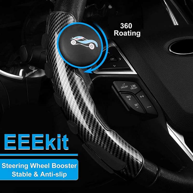 Universal Car Steering Wheel Cover with Spinner Handle Knob Incredibly Durable for E90 E60 F10 F20 C