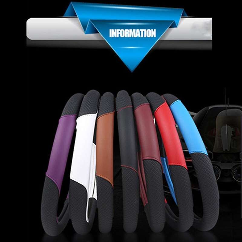 Universal Car Steering Wheel Cover Imitation Dermis Auto Steering-Weel Covers Auto Upholstery ( Blac