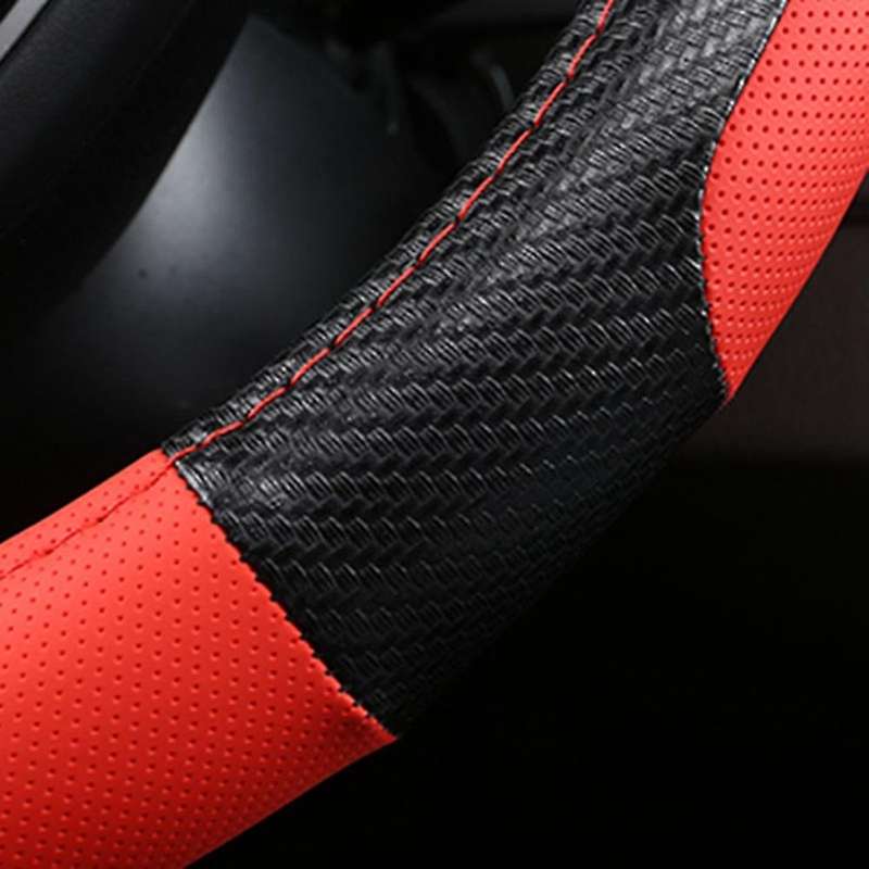 Universal Car Steering Wheel Cover Soft Anti-Slip Car-Styling Sport Auto Steering Wheel Covers (Blac