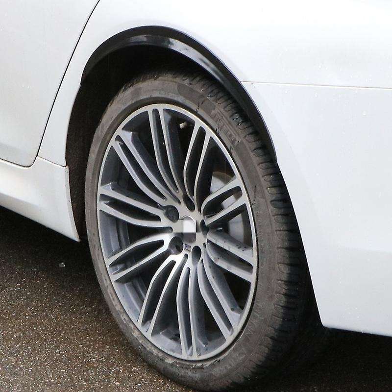 Universal Car Wheel Eyebrow Arch Trim Lips Flare Protector Carbon Fiber 4Pcs 32cm