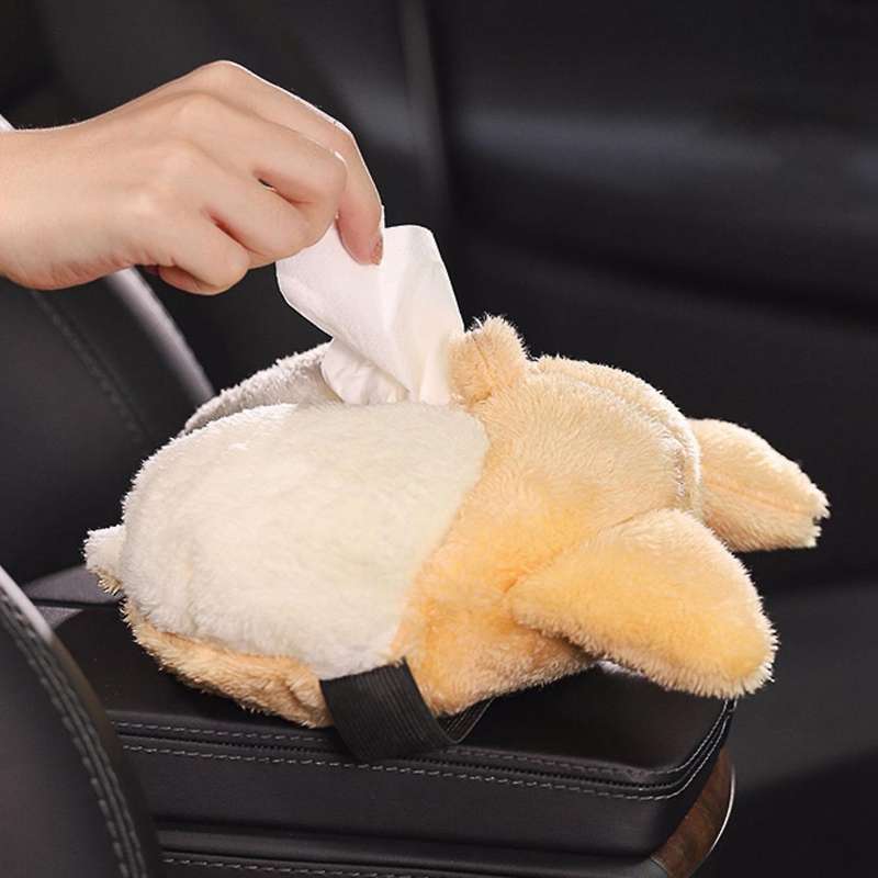 Universal Car Tissue Box Car Sun Visor Tissue Box Holder Auto Interior Storage Decoration Tissue Bo