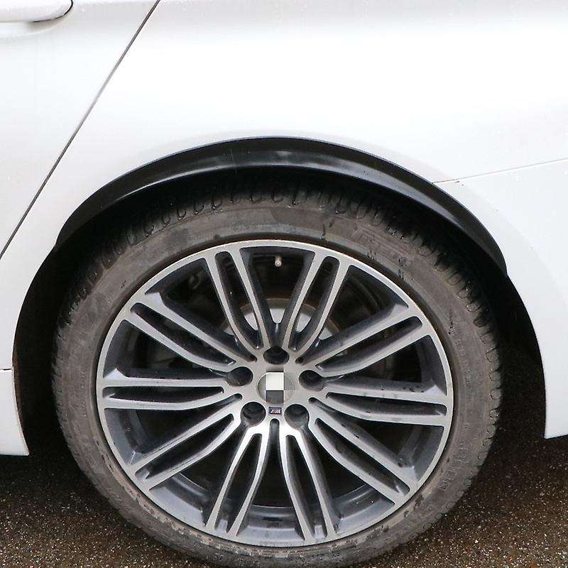 Universal Car Wheel Eyebrow Arch Trim Lips Flare Protector Carbon Fiber 4Pcs 25cm