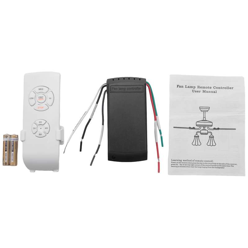 Universal Ceiling Fan & Light Remote Control Kit Timing Wireless Switches