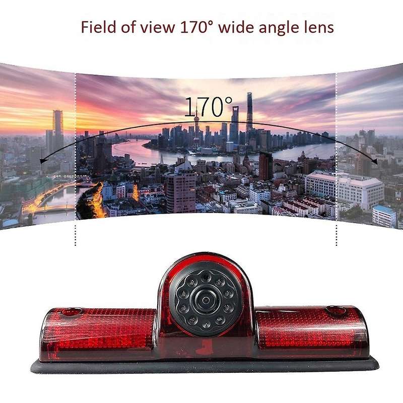 Universal Cargo Van 170 Degree High-Position Brake Light Reversing Camera Waterproof Rear View Camer