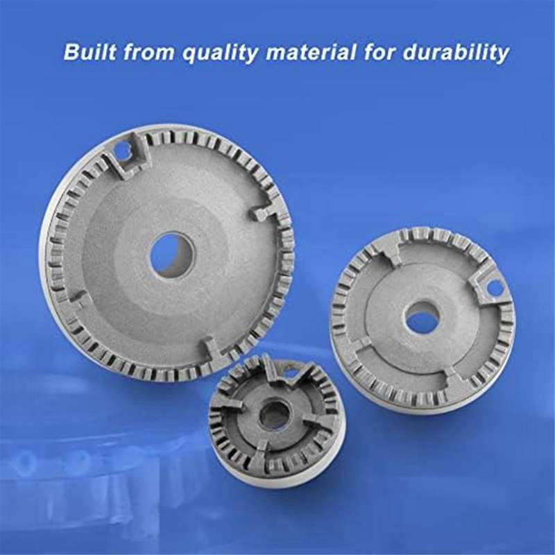 Universal Cooker Hat Set Surface Gas Stove Burner Caps and Burner Head Replacement Kit Fit Most Gas