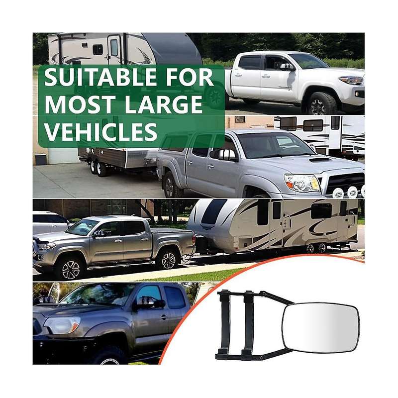 Universal Clip-on Towing Mirrors Extended Mirrors for Towing 360 Rotation Adjustable Towing Mirror,