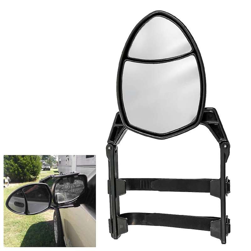 Universal Clip-on Towing Mirror Caravan Trailer Towing Oval Extension Mirror Dual View for V70 for A