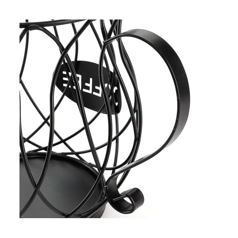 Universal Coffee Capsule Storage Basket Coffee Cup Basket Coffee Pod Organizer Holder Black Cafe Ho