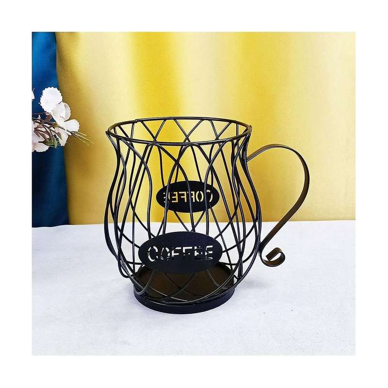 Universal Coffee Capsule Storage Basket Coffee Cup Basket Coffee Pod Organizer Holder Black Cafe Ho