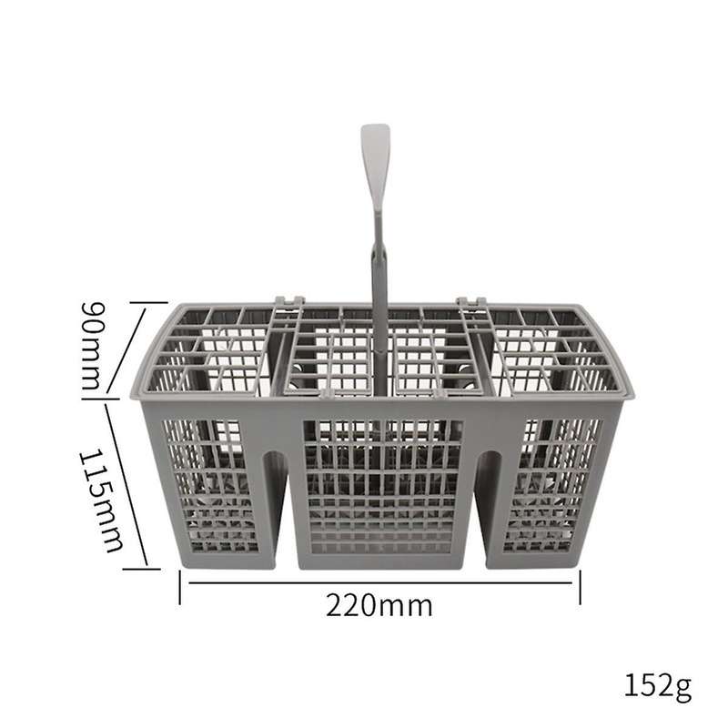 Universal Dishwasher Cutlery Basket Replacement, with Removable Handle, Dishwasher Utensil Holder fo