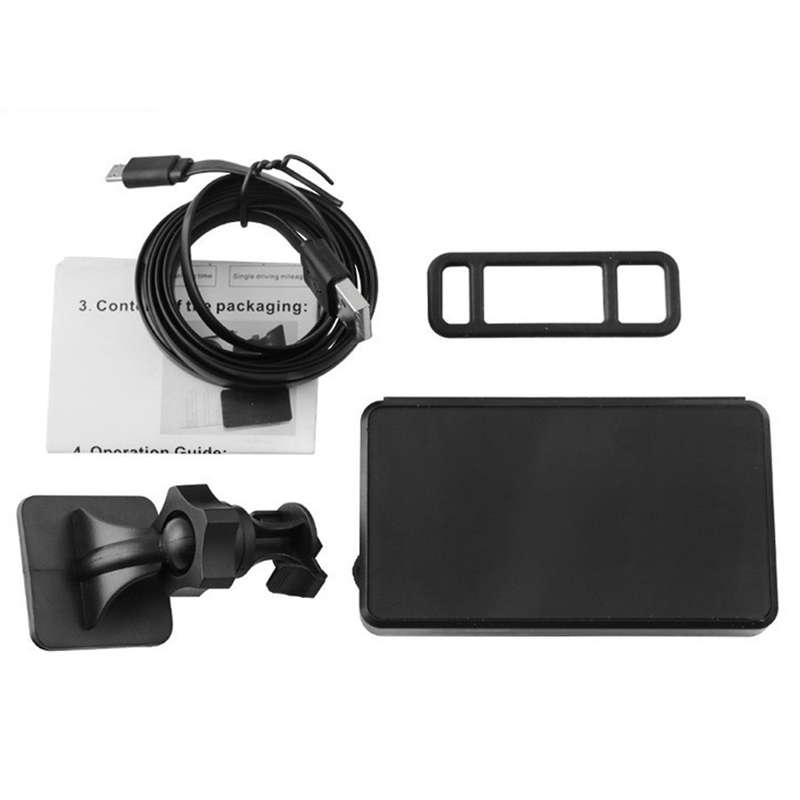 Universal Digital Car HUD GPS Speedometer with over Speed Alarm Tired Driving Warning Windshield