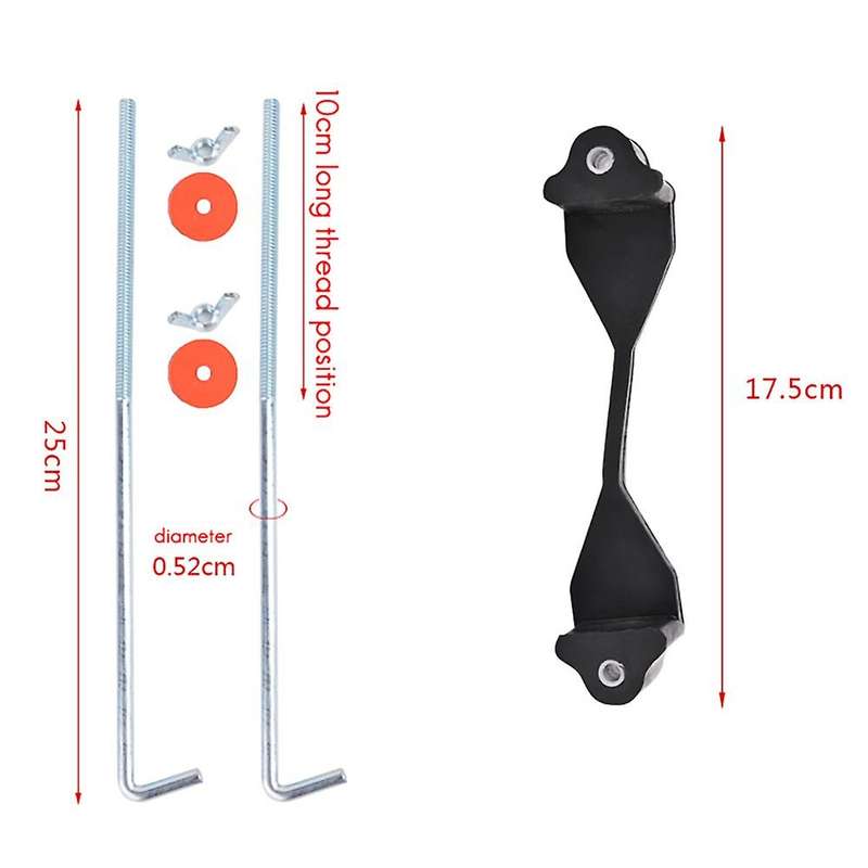 Universal Crossbar Battery Hold Down Bolts Bracket for 55ah 60ah 68ah 70ah 72ah 85ah 100ah Battery