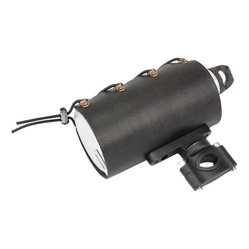 Universal Cup Drink Holder Leather Adjustable Drink Holder with 360Swivel for Motorcycle Bicycle UTV