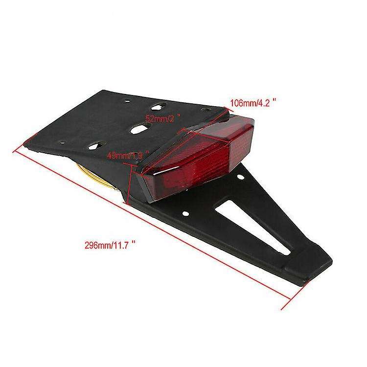 Universal Dirt Bike LED Rear Brake Tail Light Turn Signal Off Road Dirt Bike Motorcycle Black+Red