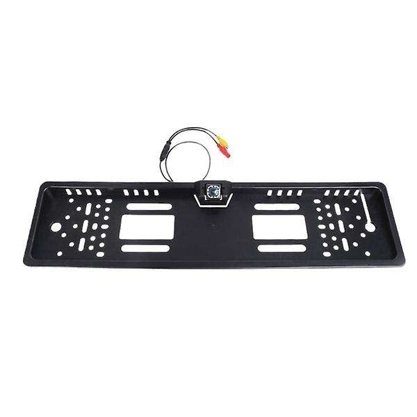 Universal European Car License Plate Frame Automatic Reversing Rear View Camera 12LED License Plate
