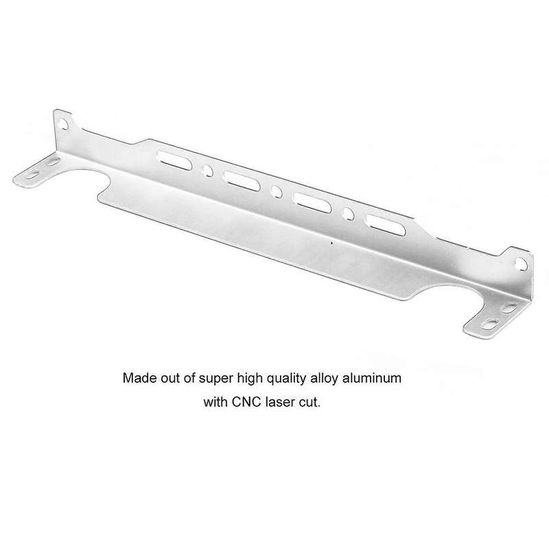 Universal Engine Mounting Bracket Kit Aluminum Alloy 2mm Thickness Silver 340MM
