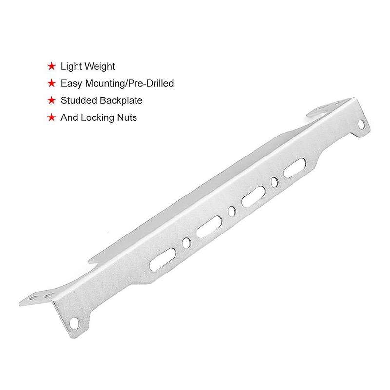 Universal Engine Mounting Bracket Kit Aluminum Alloy 2mm Thickness Silver 340MM