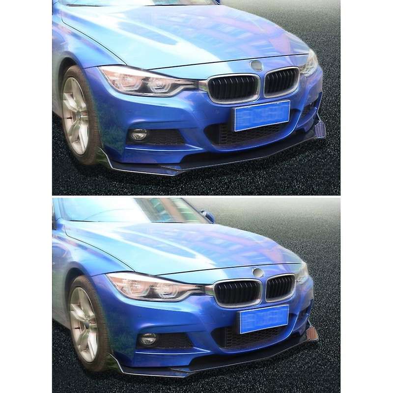 Universal Front Bumper Lip Under Panel Bumper Shovel Lip Spoiler Carbon Fiber