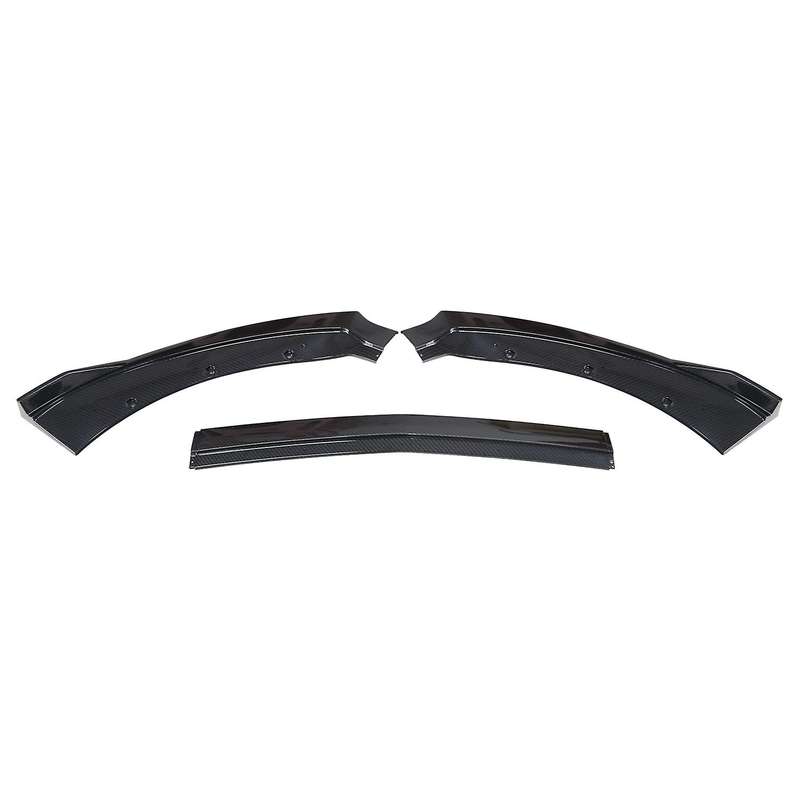 Universal Front Bumper Lip Under Panel Carbon Fiber Bumper Shovel Lip Spoiler for 2015-2019