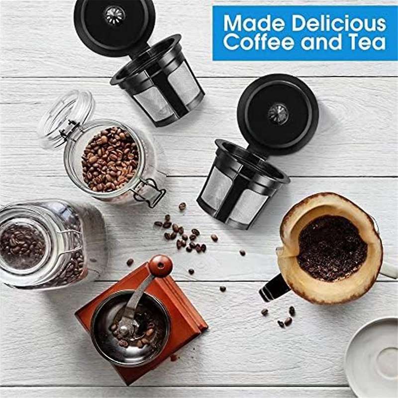 Universal Fit Reusable Coffee Filters with Food Grade Stainless Steel Mesh, for 1.0 and 2.0