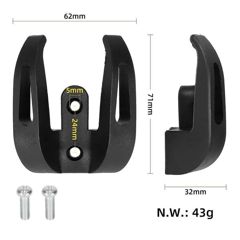 Universal Front Hook Hanger Electric Scooter for 1s / Helmet Dual Claw Bags Grip Scooter Handle Hoo