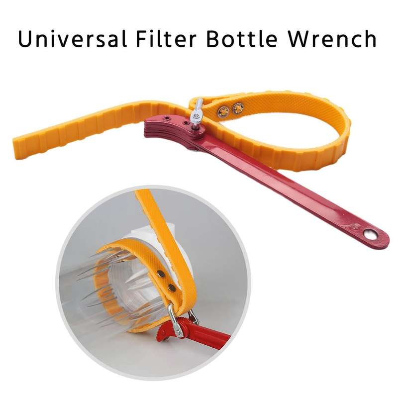 Universal Filter Bottle Wrench for Water Purifier Non-Slip Belt Universal Wrench Remove 10 Inch 20 I