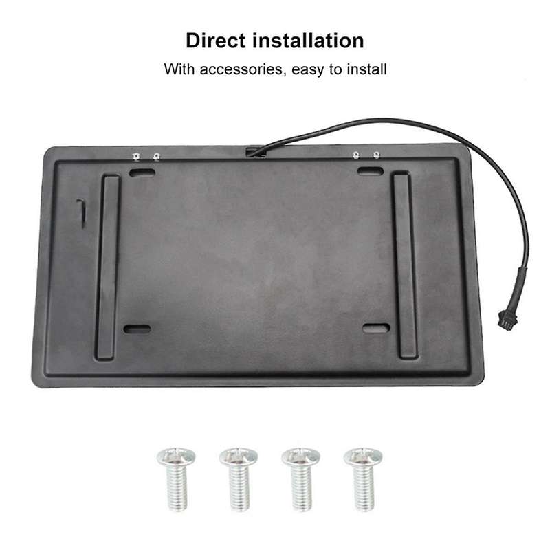 Universal Front Rear License Plate Frame Electric Remote Control Flip Hidden License Plate Bracket H