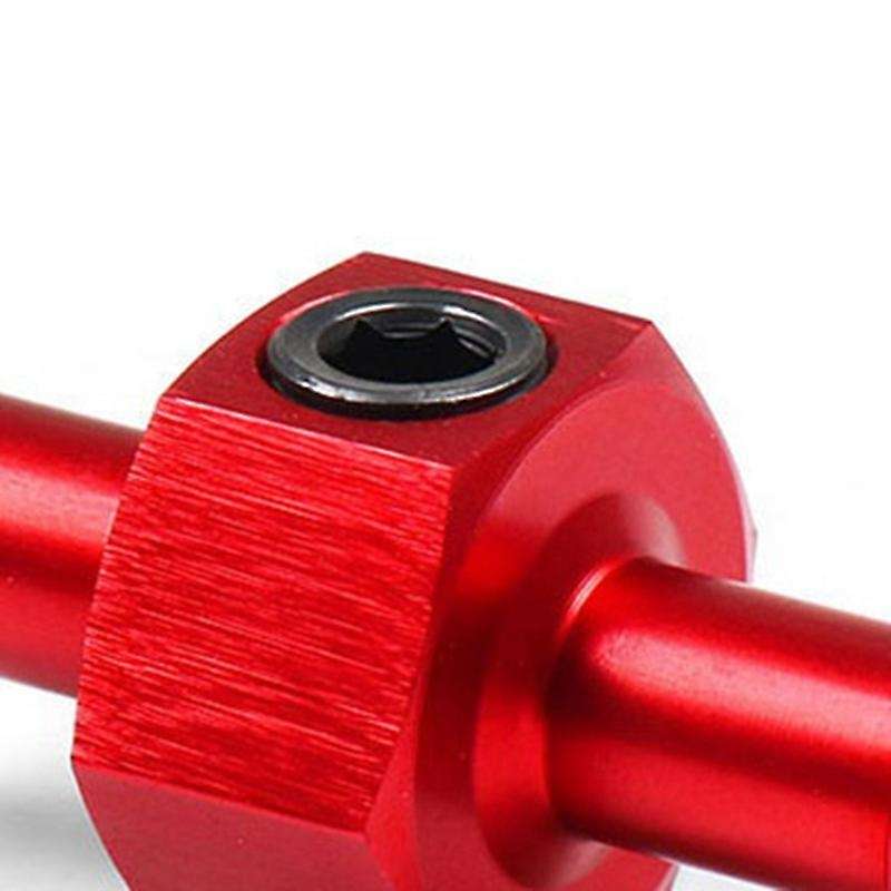Universal Fuel Nitrous Pressure Gauge T Adapter 3/8 Inch Hose 1/8 Inch Npt Tee Port Red Car Tuning