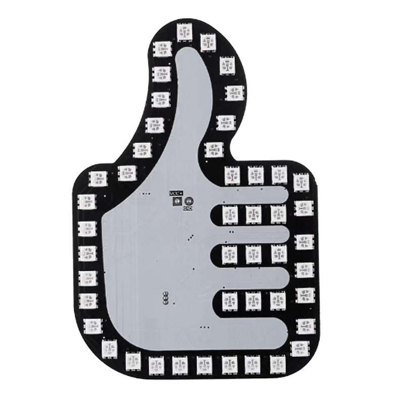 Universal Funny Car Finger Light with Remote Good Gesture Lamp Glow Panel Sticker for Car Window De
