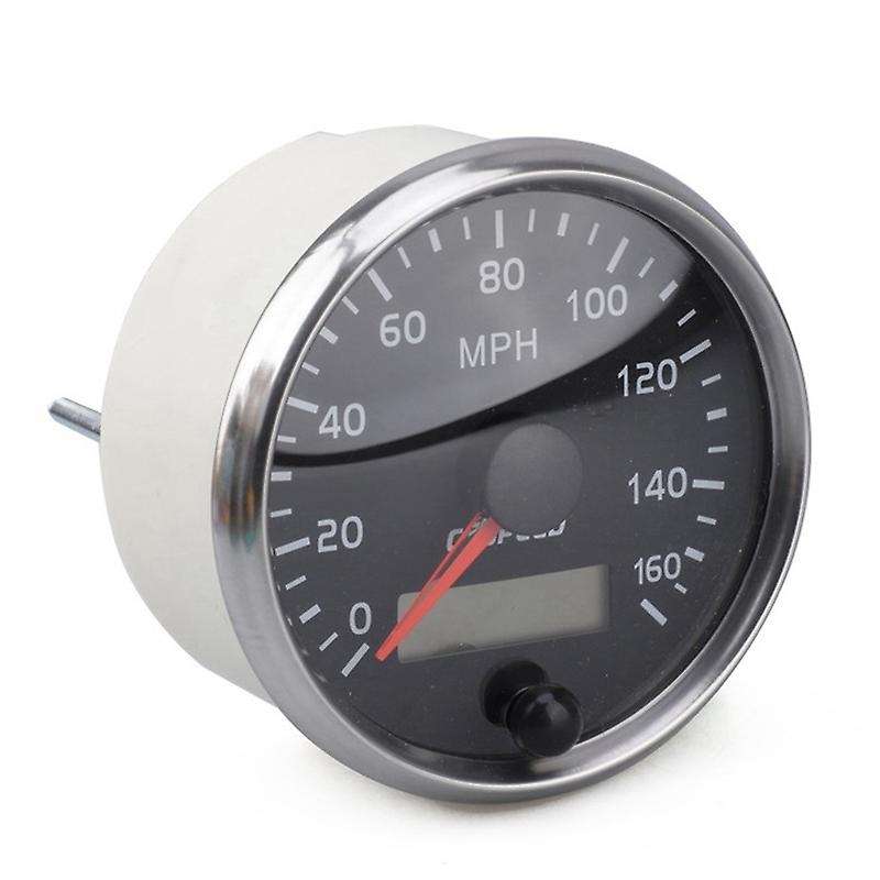 Universal Speedometer 12V/24V Odometer 85mm 160MPH for Car Motorcycle LCD Tachometer