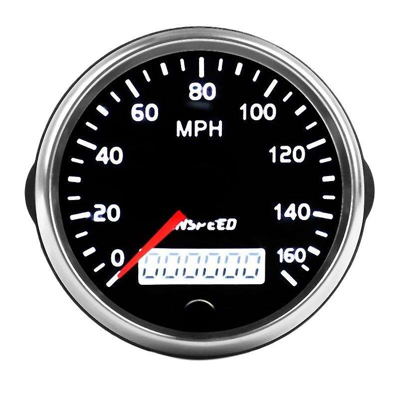 Universal Speedometer 12V/24V Odometer 85mm 160MPH for Car Motorcycle LCD Tachometer
