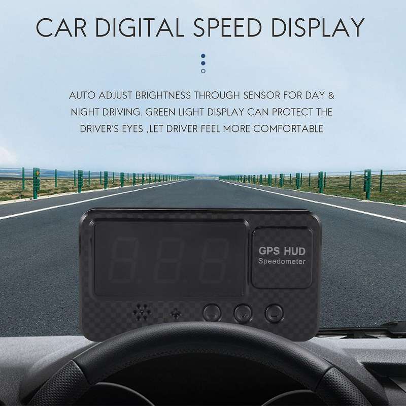Universal Gps Speedometer Odometer Car Digital Speed Display Over Speeding Alarm Car Clock for All V