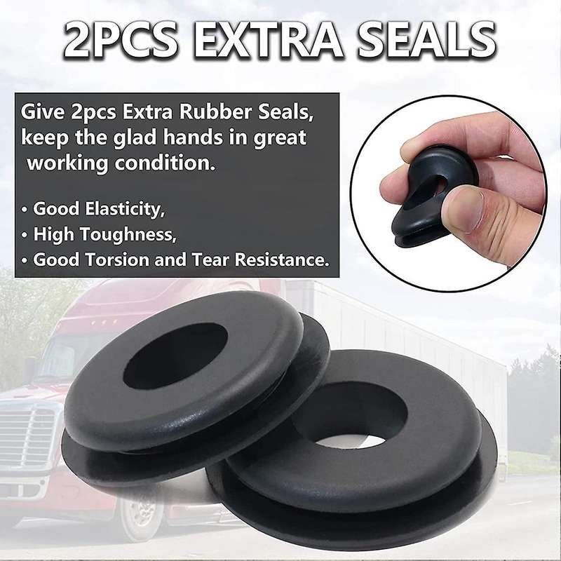 Universal Gladhand Emergency & Service Brake Hose Coupling Connectors Glad Hands Parts for Semi Tru