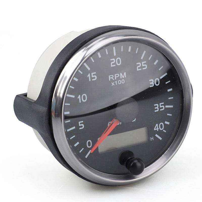 Universal GPS Speedometer 12V/24V Odometer 85mm 0-4000RPM for Car Motorcycle LCD Tachometer