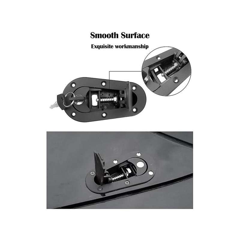 Universal Hood Locks Hood Locks Hood Pins Hood Lock Kit Car Accessories,with Lock Black