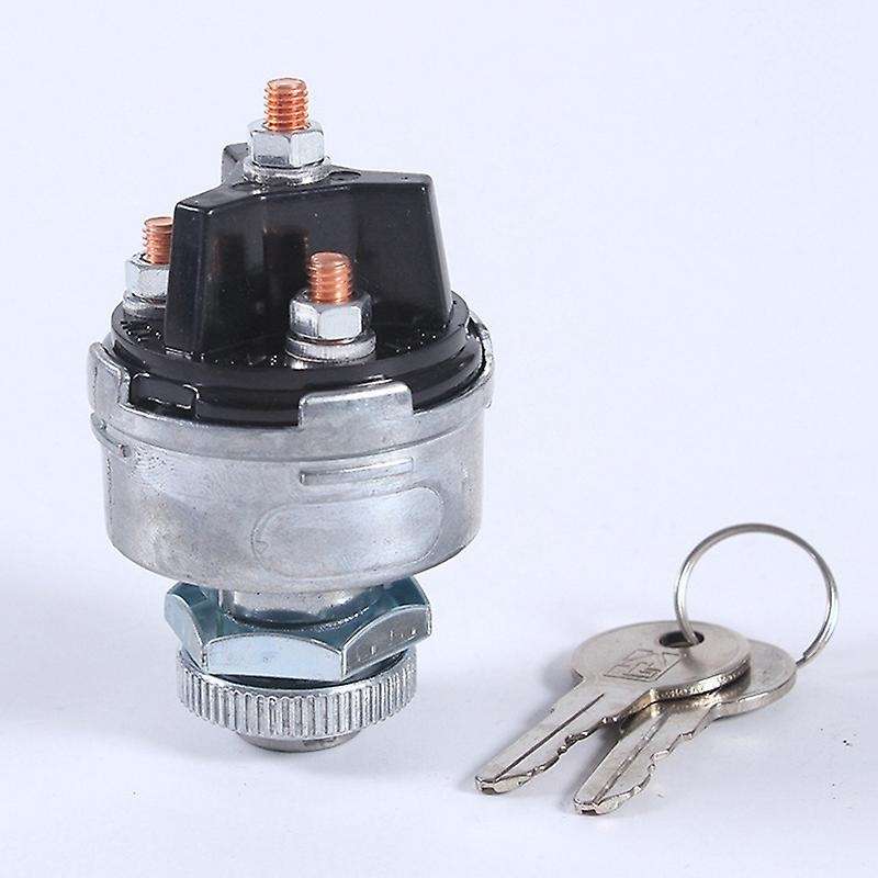 Universal Ignition Key ON /OFF Switch with 2 Keys 3 Position for Car Tractor Trailer Truck