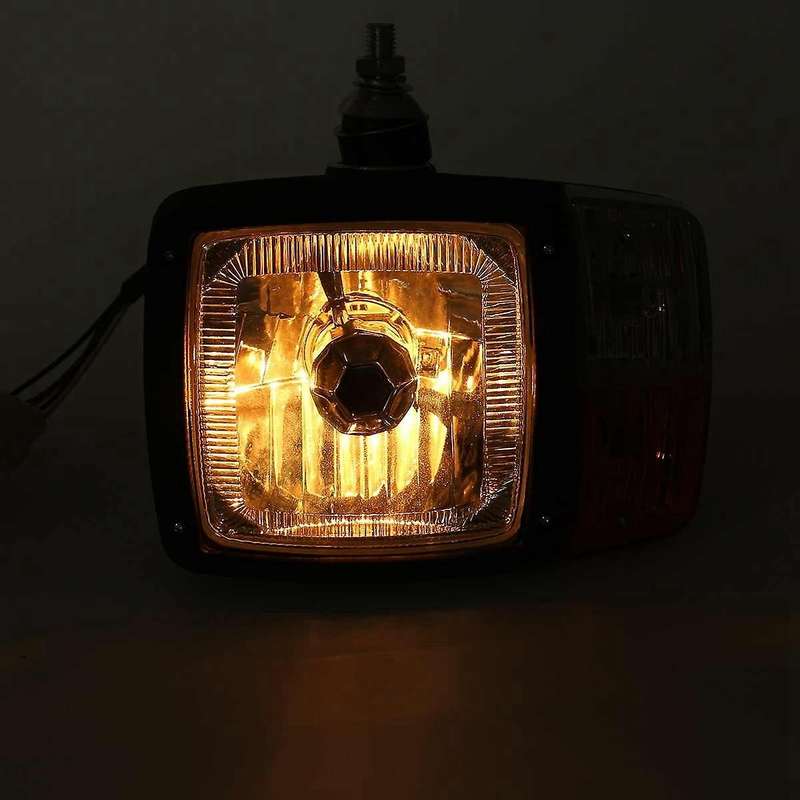 Universal LED Turn Signal Indicator Work Light Headlights,for Tractor Trailer Excavator Truck Left S