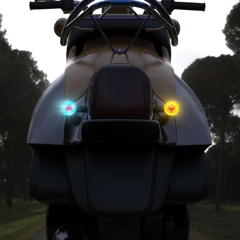 Universal LED Turn Signal Lamp DRL Switchback Flowing Light for 12V 10MM Motorcycle