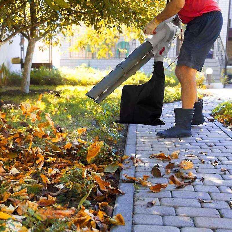 Universal Leaf Vacuum Blower Bag Oxford Fabric Zippered Leaf Collection Bag Leaf Blower Vacuum Stora