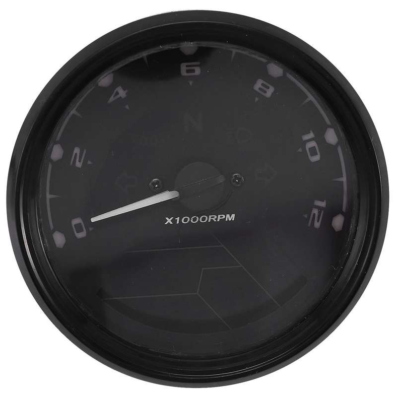 Universal LCD Digital Motorcycle Odometer Speedometer Tachometer 12000 RPM Gauge with Sensor